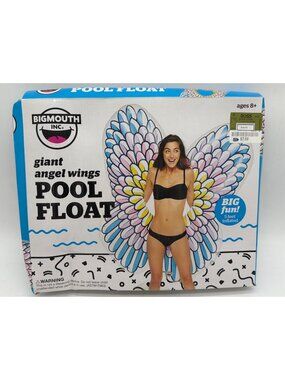 Giant Angel Wings Pool Float By BigMouth Inc. 5 Feet Inflated Heart-Shaped Cente
